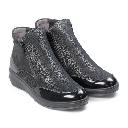 Padders Ladies Comfort 2E Fit HAWES - Black Feature