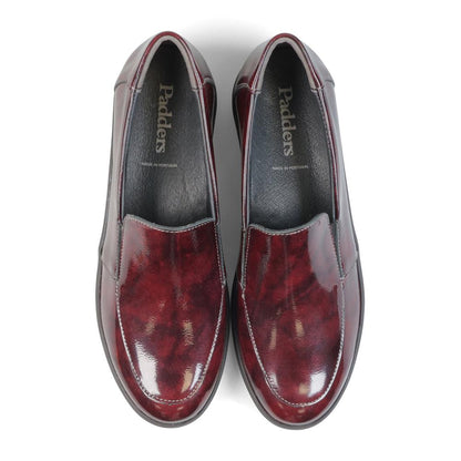 Padders Ladies Comfort 2E Fit LEWES - Burgundy Patent