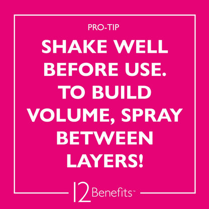 12 Benefits Big Day Hairspray – Long-Lasting Hold, Heat Protection & Humidity Shield (8 Oz)
