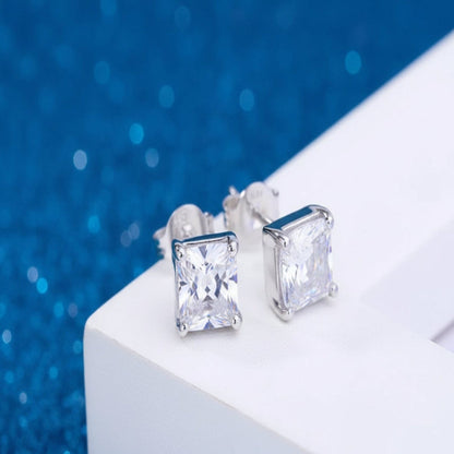 Women's Solid Silver Modern Earrings – Fashionable Minimalist Jewelry, Lightweight & Elegant