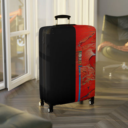 Half Black Half Hónghǎi – Protective Suitcase Cover