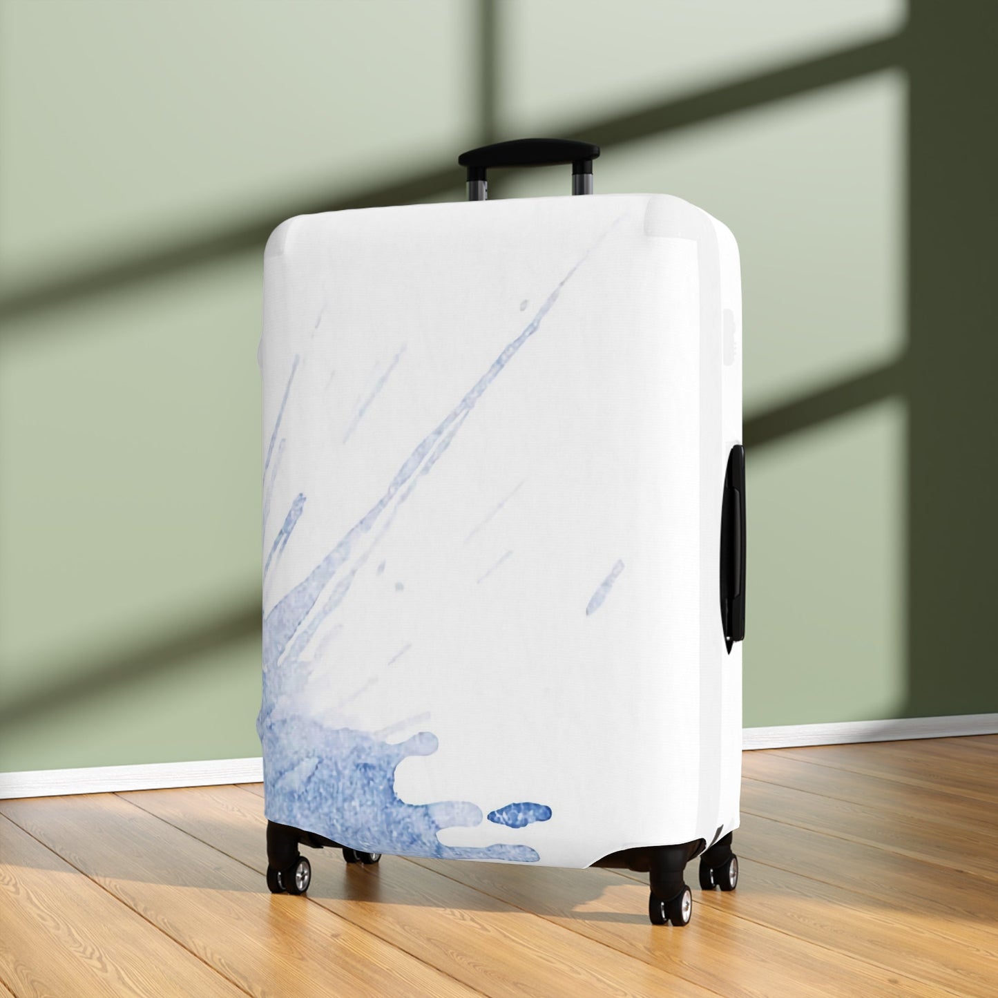 Watercolour Blue Splash – Protective Suitcase Cover