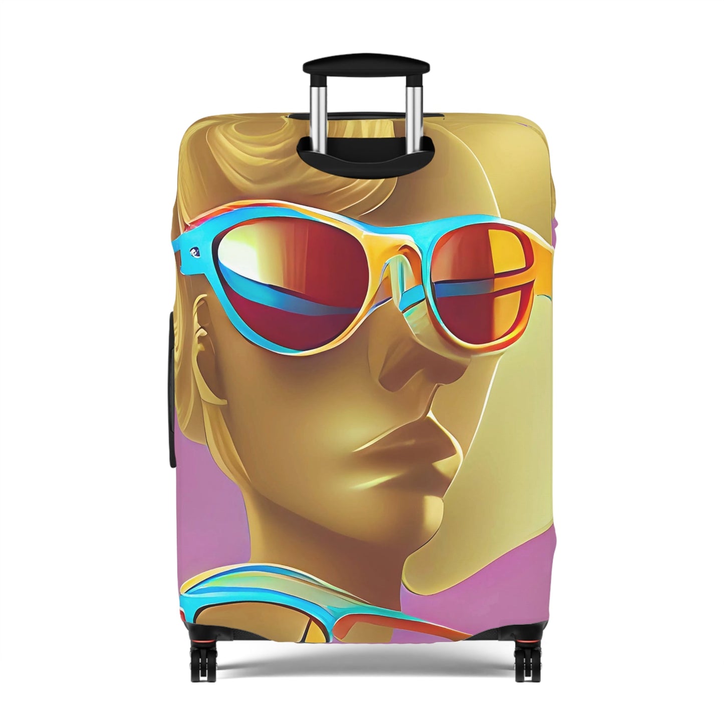 Retro Cool Pink – Protective Suitcase Cover