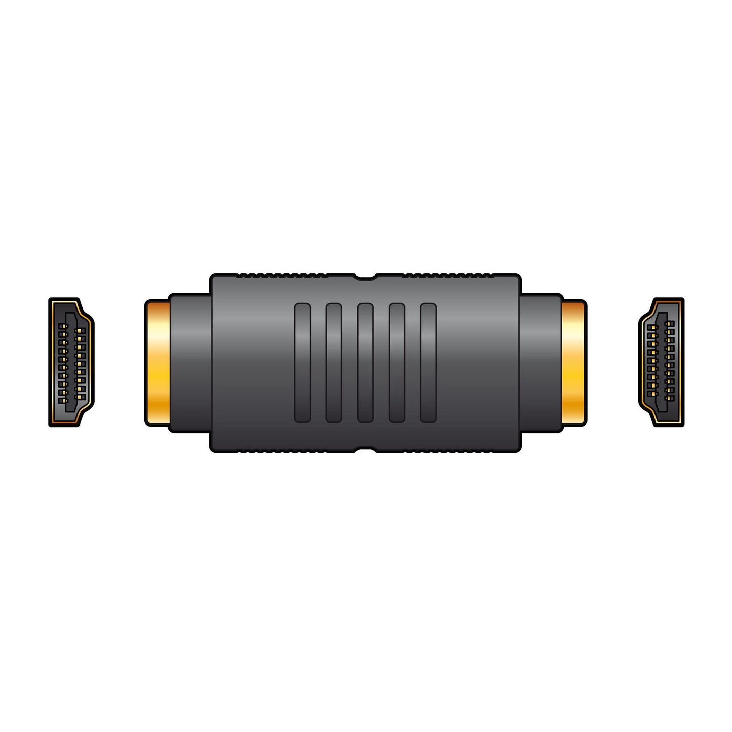 AV:Link 4K UHD HDMI Coupler Adapter Female Socket to Socket, Gold Plated