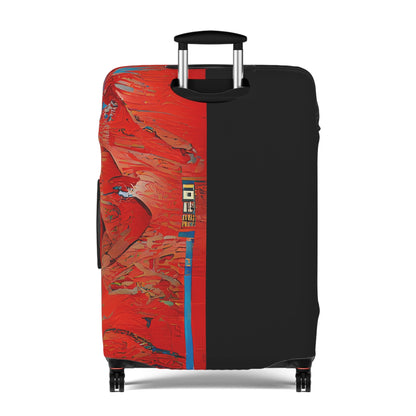 Half Black Half Hónghǎi – Protective Suitcase Cover