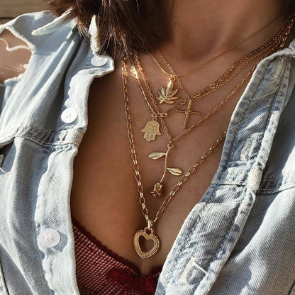 Vintage Snake Bone Chain Necklace