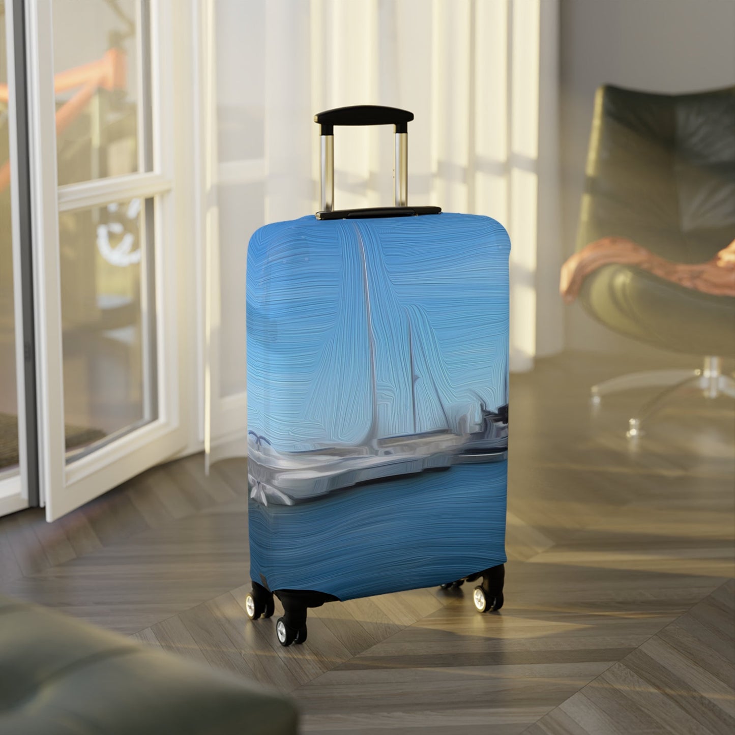 The Sleeping Yachts (at Morning) – Protective Suitcase Cover