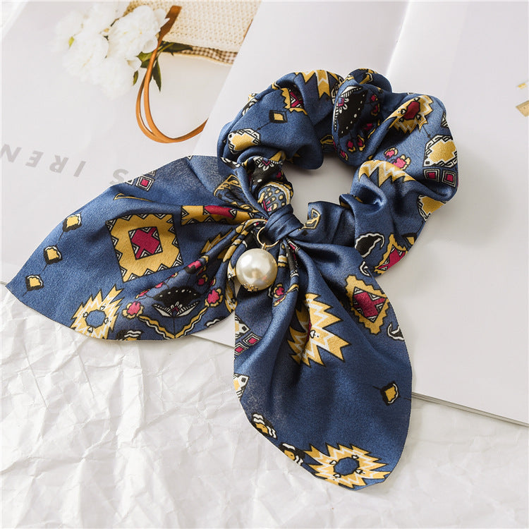 Pearl Pendant Bow Hair Band
