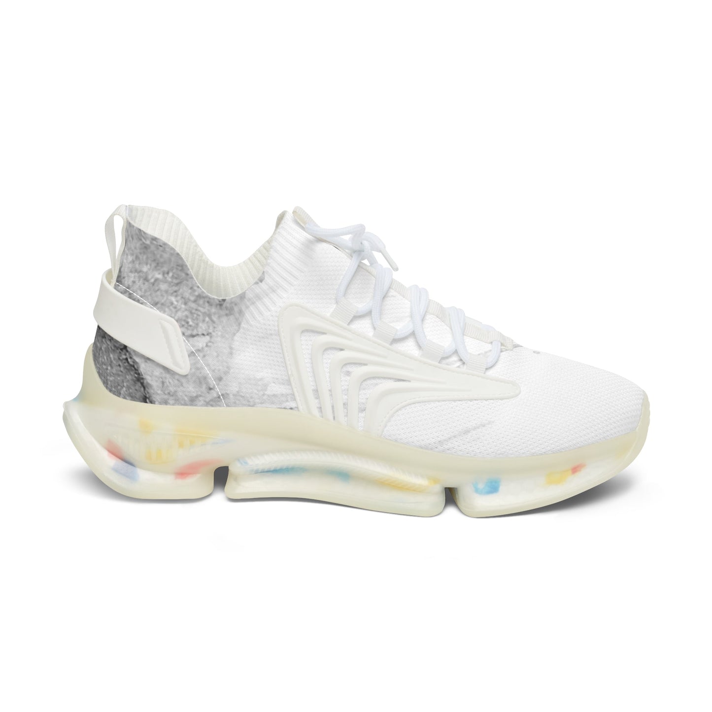 Watercolour Grey Splash - Womens Street Sneakers