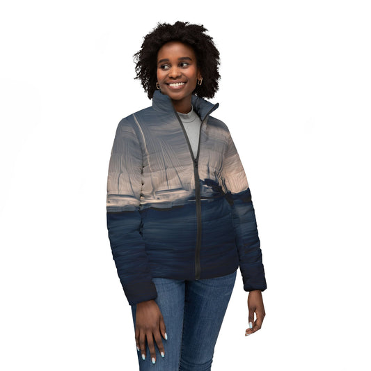 The Sleeping Yachts (at Sunrise) - Womens Puffer Jacket