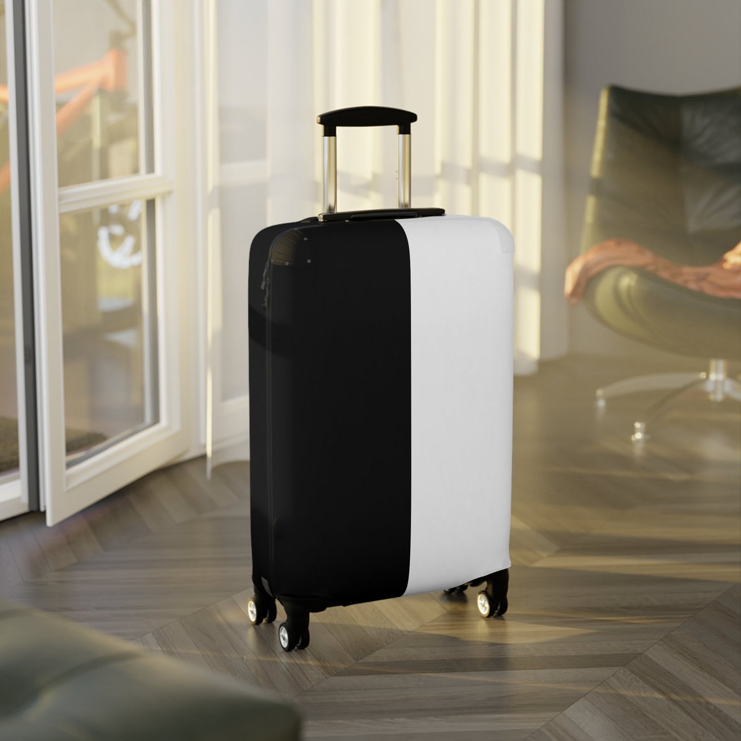 Half Black Half White – Protective Suitcase Cover
