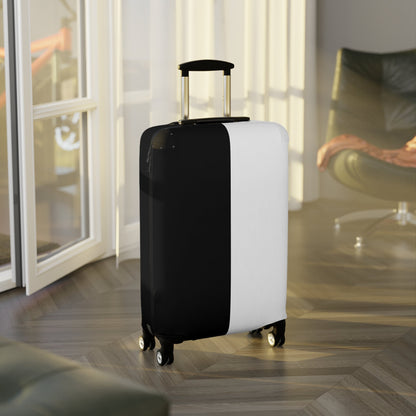 Half Black Half White – Protective Suitcase Cover