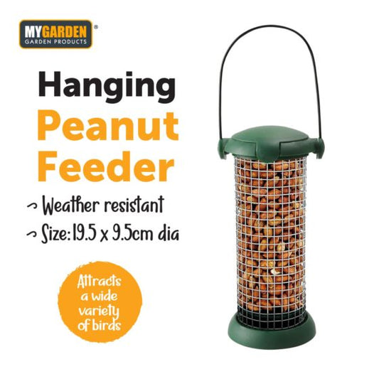 Colorful Bird Peanut Feeder for Garden Decor
