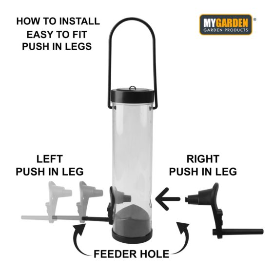 Durable Garden Hanging Bird Seed Feeder Attract Birds Easily