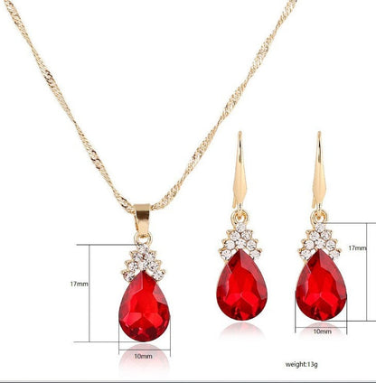 Diamond Crystal Necklace & Earrings Sets