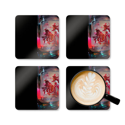 Half Black Half Báijiǔ - Coaster Set