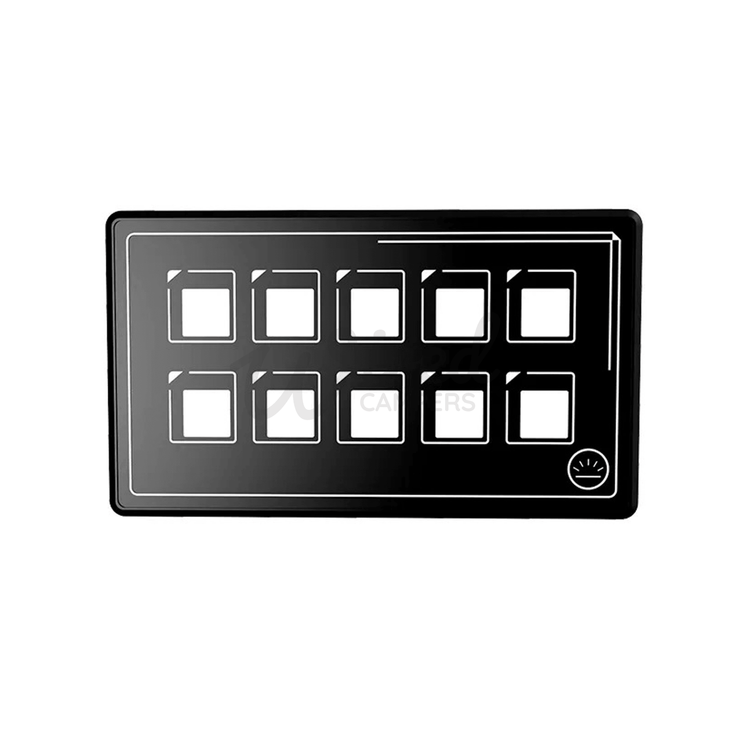 12V 10 Way Camper Van Light Up Membrane Touch Panel & Control Box