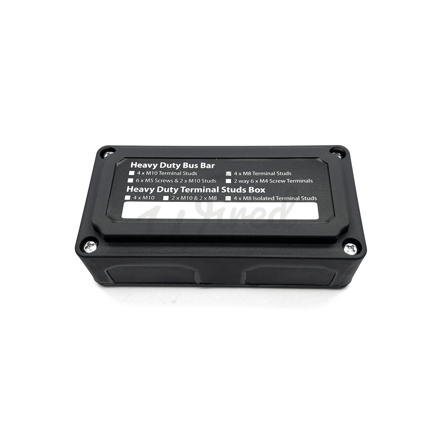 12V 300A AMP Heavy Duty DC Power Distribution Negative Bus Bar - 4 X M8 Terminals