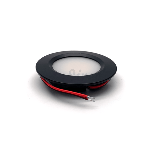 12V DC (10V-30V) Warm White LED SMD Ceiling Lights - Black Surround