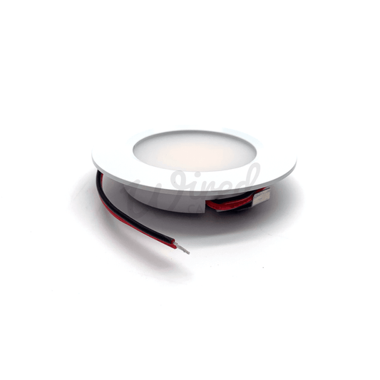 12V DC (10V-30V) Warm White LED SMD Ceiling Lights - White Surround