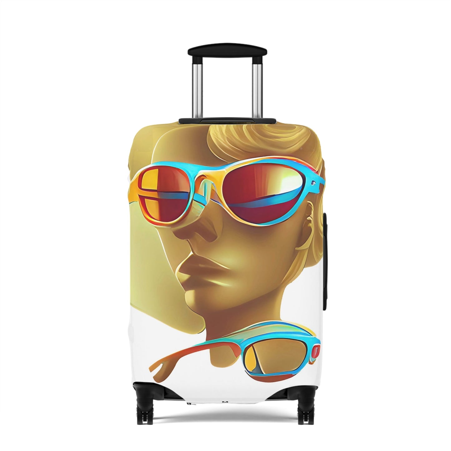 Retro Cool White – Protective Suitcase Cover