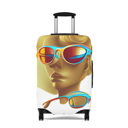 Retro Cool White – Protective Suitcase Cover