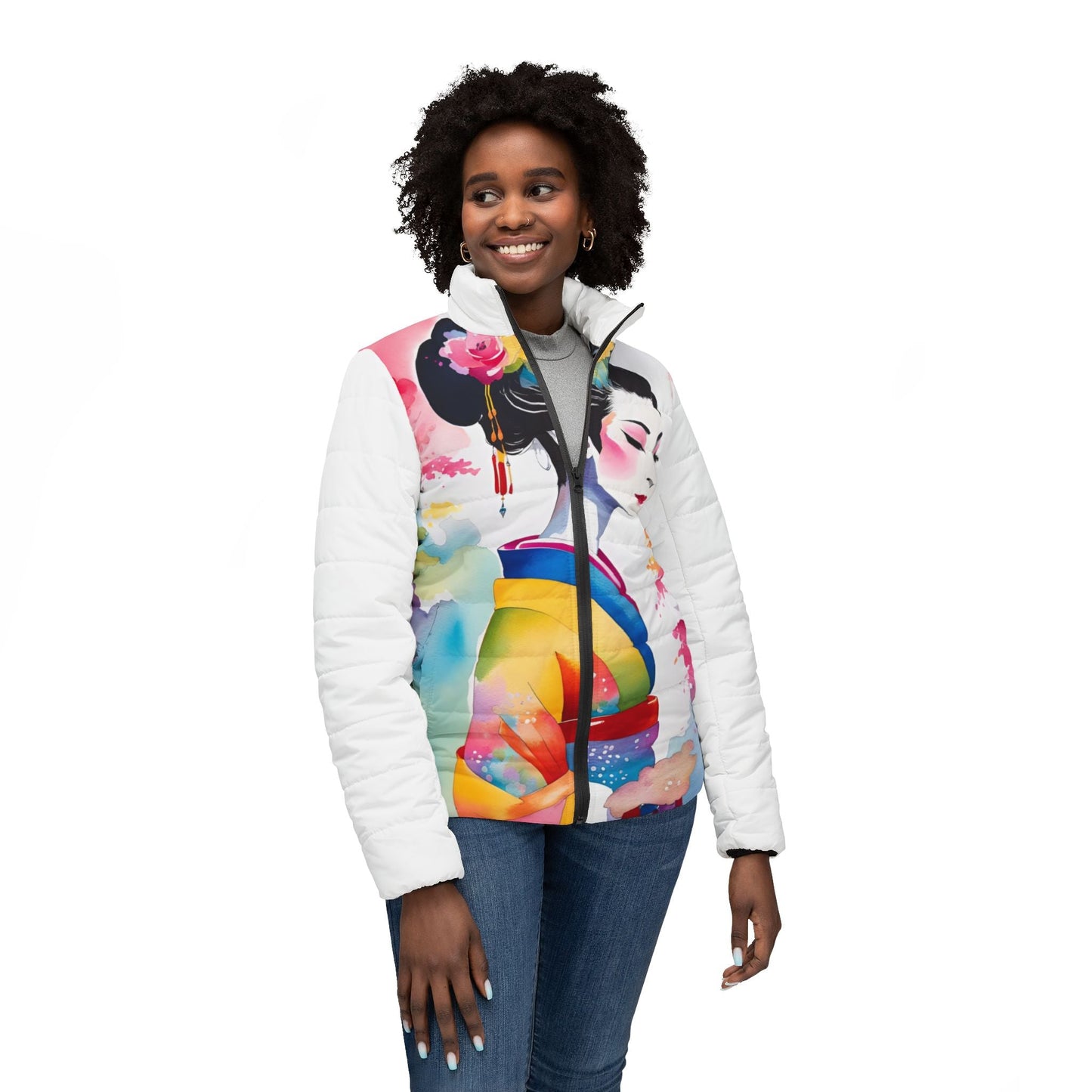 Geisha Girl - Womens Puffer Jacket