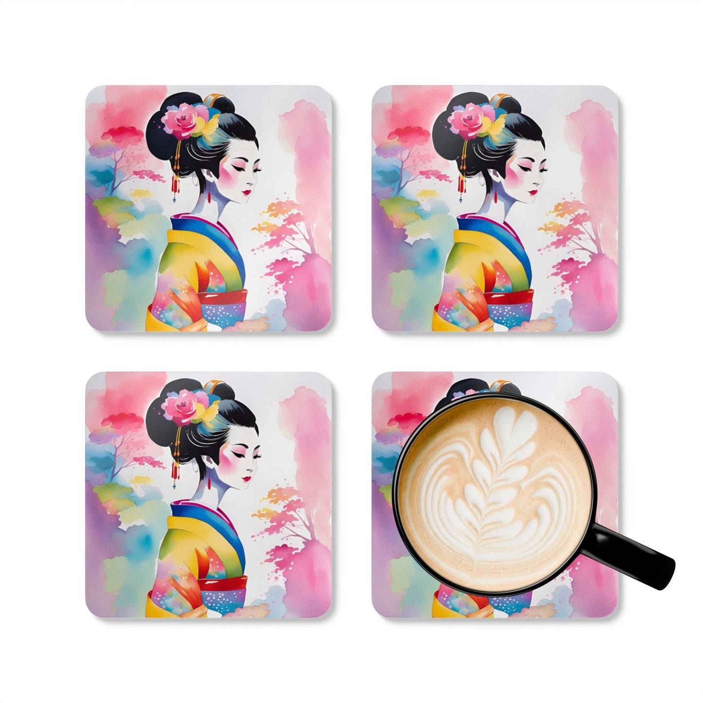 Geisha Girl - Coaster Set - iSAW Company