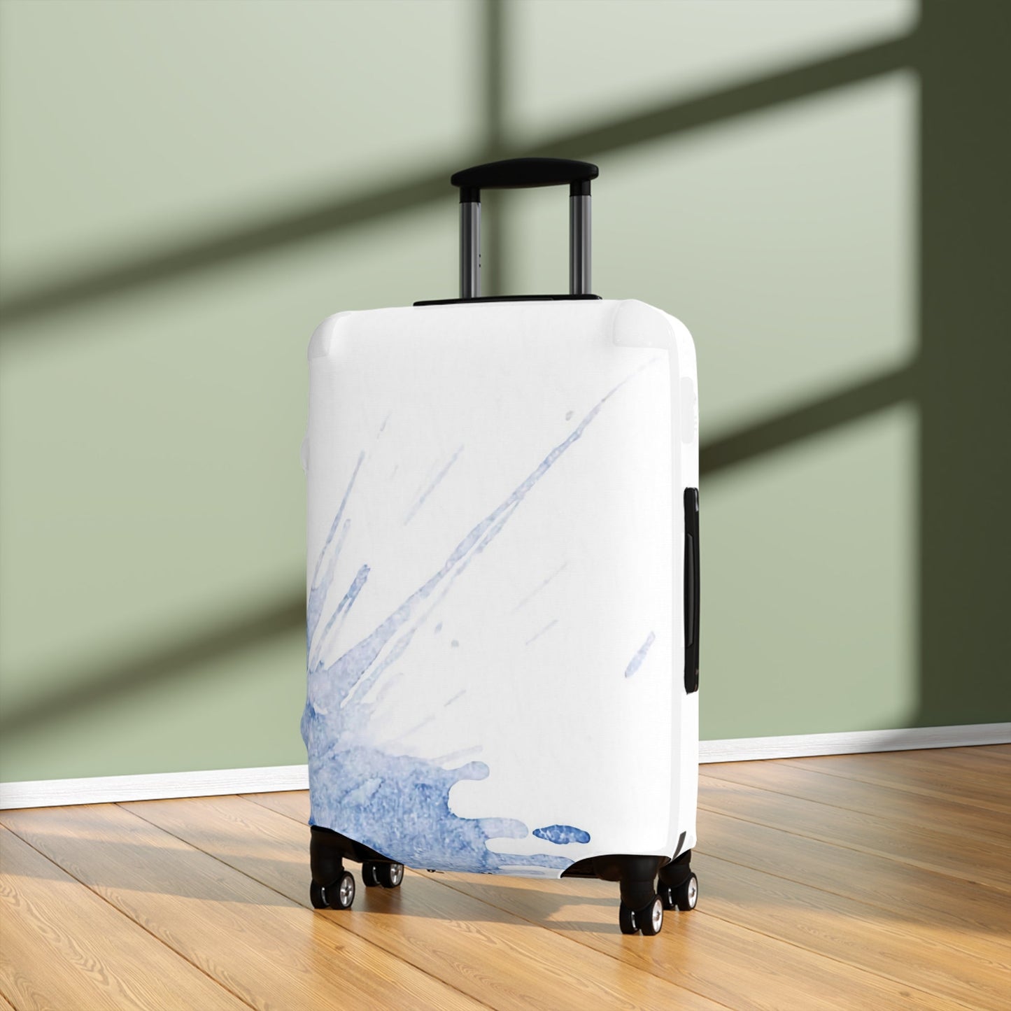 Watercolour Blue Splash – Protective Suitcase Cover