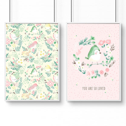 Nursery wall art decor | set of 2 wall art prints