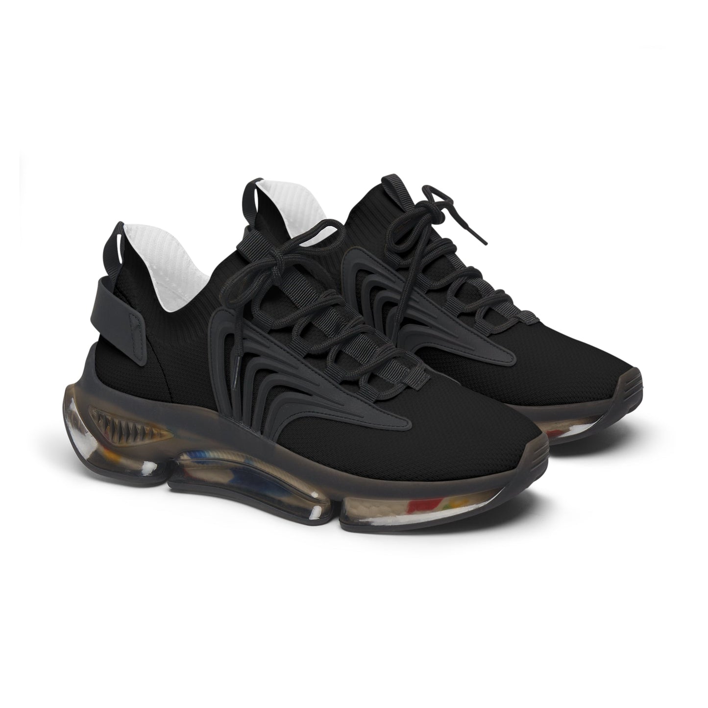 iSAW Womens Black Street Sneakers