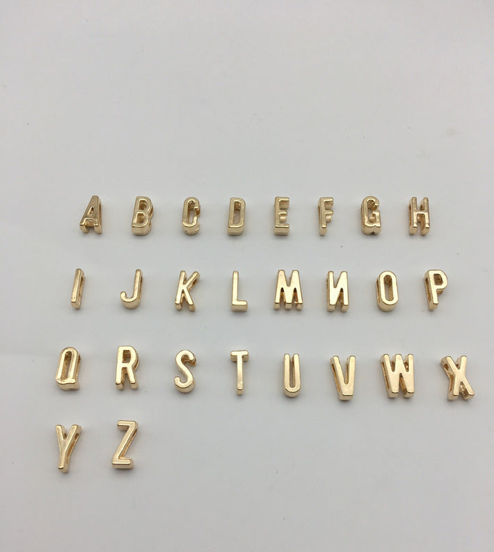 Tiny Initial Necklace, Gold & Silver