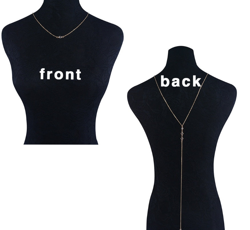 Crystal Pendant Body Necklace