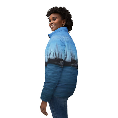 The Sleeping Yachts (at Morning) - Womens Puffer Jacket