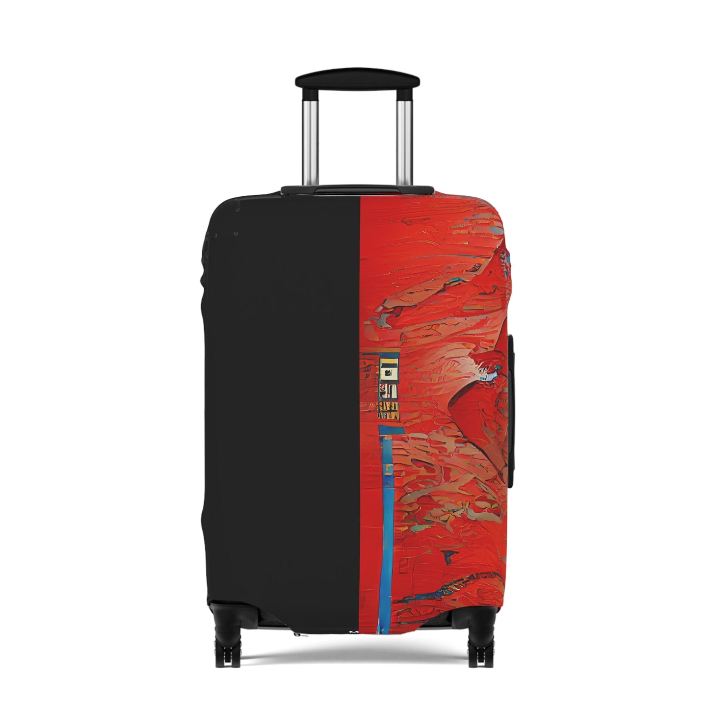 Half Black Half Hónghǎi – Protective Suitcase Cover
