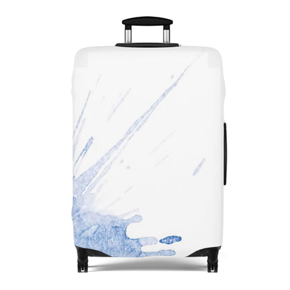 Watercolour Blue Splash – Protective Suitcase Cover