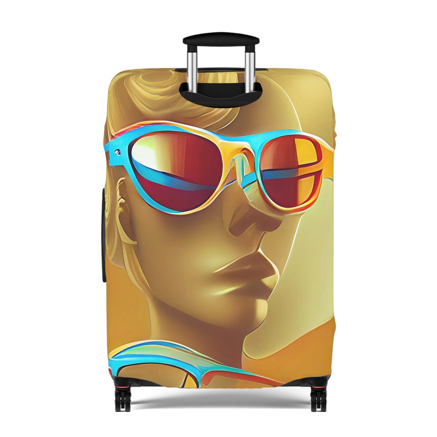 Retro Cool Orange – Protective Suitcase Cover