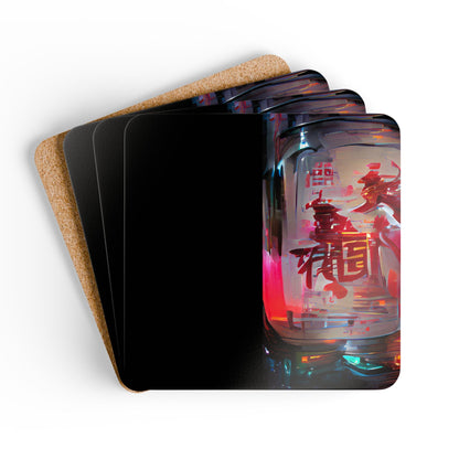 Half Black Half Báijiǔ - Coaster Set