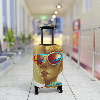 Retro Cool White – Protective Suitcase Cover