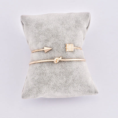 Vintage Cuff Arrow Knotted Bracelet