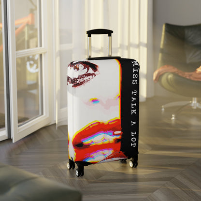Miss Talk A Lot – Protective Suitcase Cover