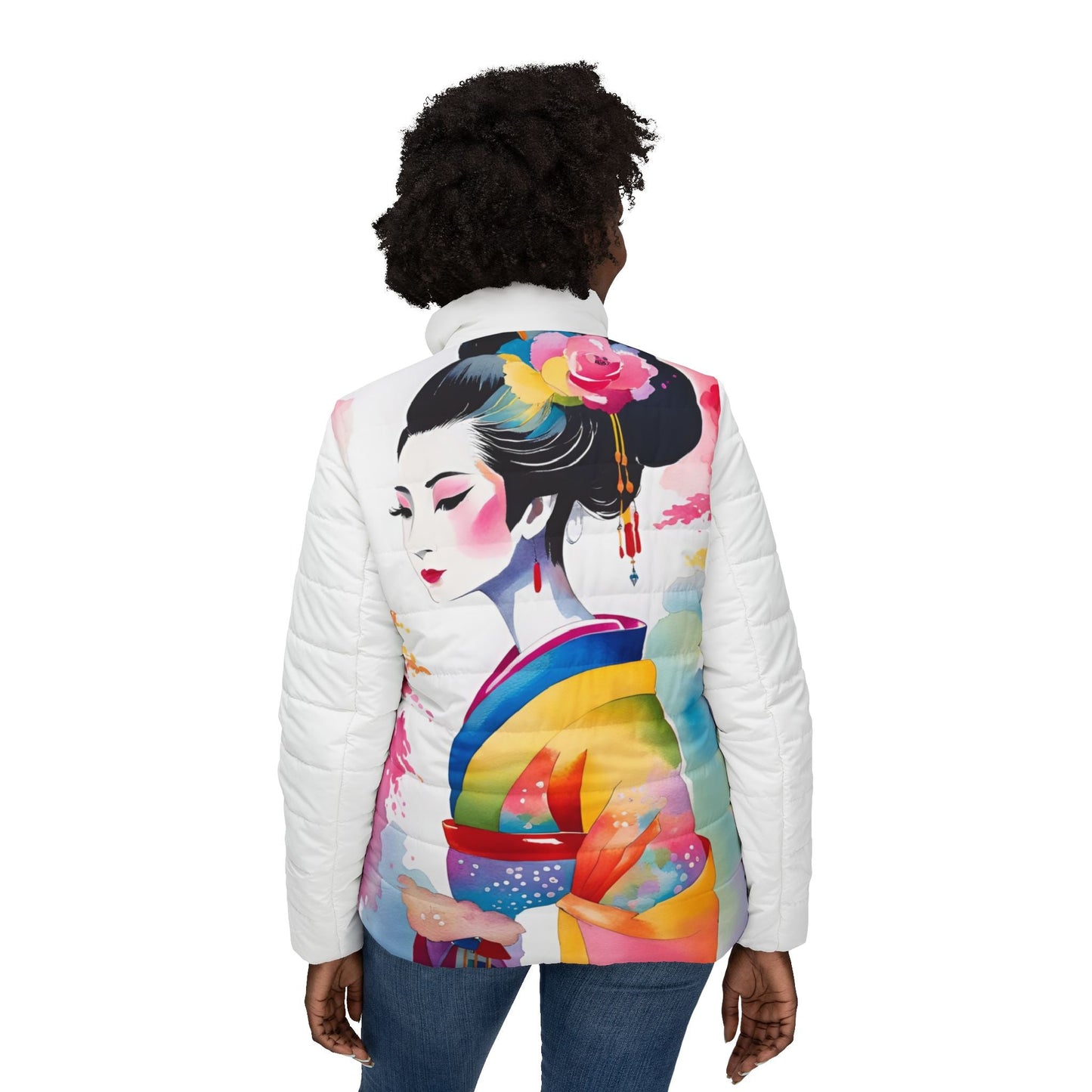 Geisha Girl - Womens Puffer Jacket