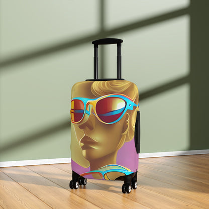 Retro Cool Pink – Protective Suitcase Cover