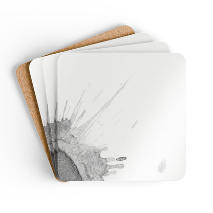 Watercolour Grey Splash - Coaster Set