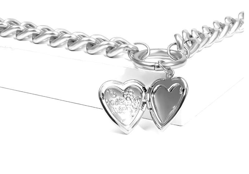 Multi-Layer Heart Locket Pendant Necklace