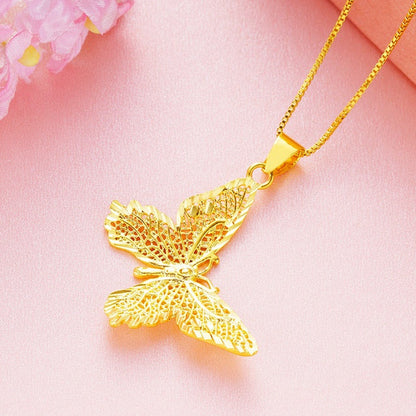 Butterfly Pendant Chain Necklace