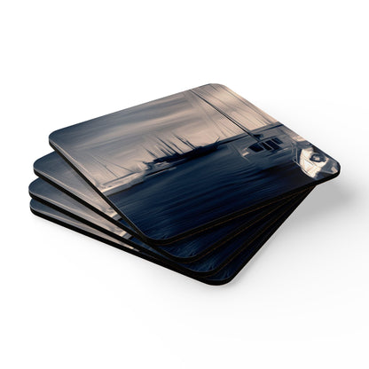 The Sleeping Yachts (at Sunrise) - Coaster Set
