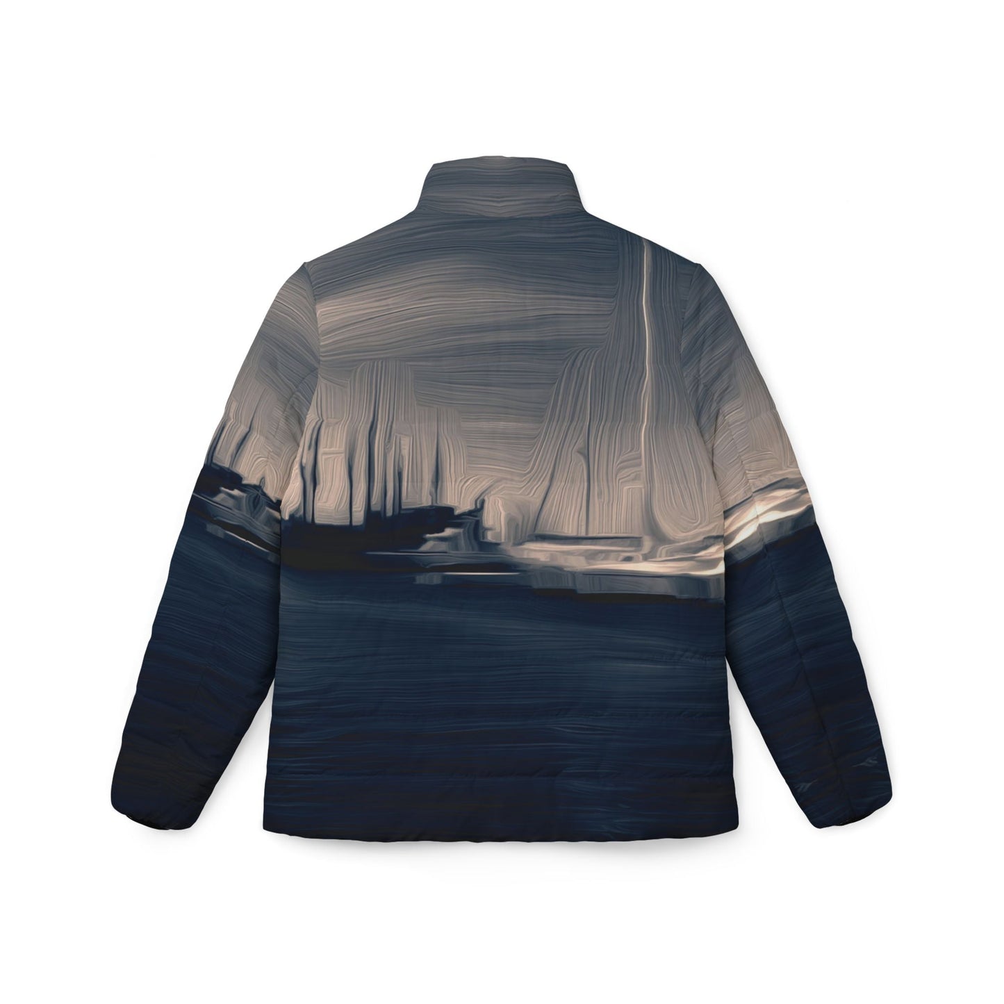 The Sleeping Yachts (at Sunrise) - Womens Puffer Jacket