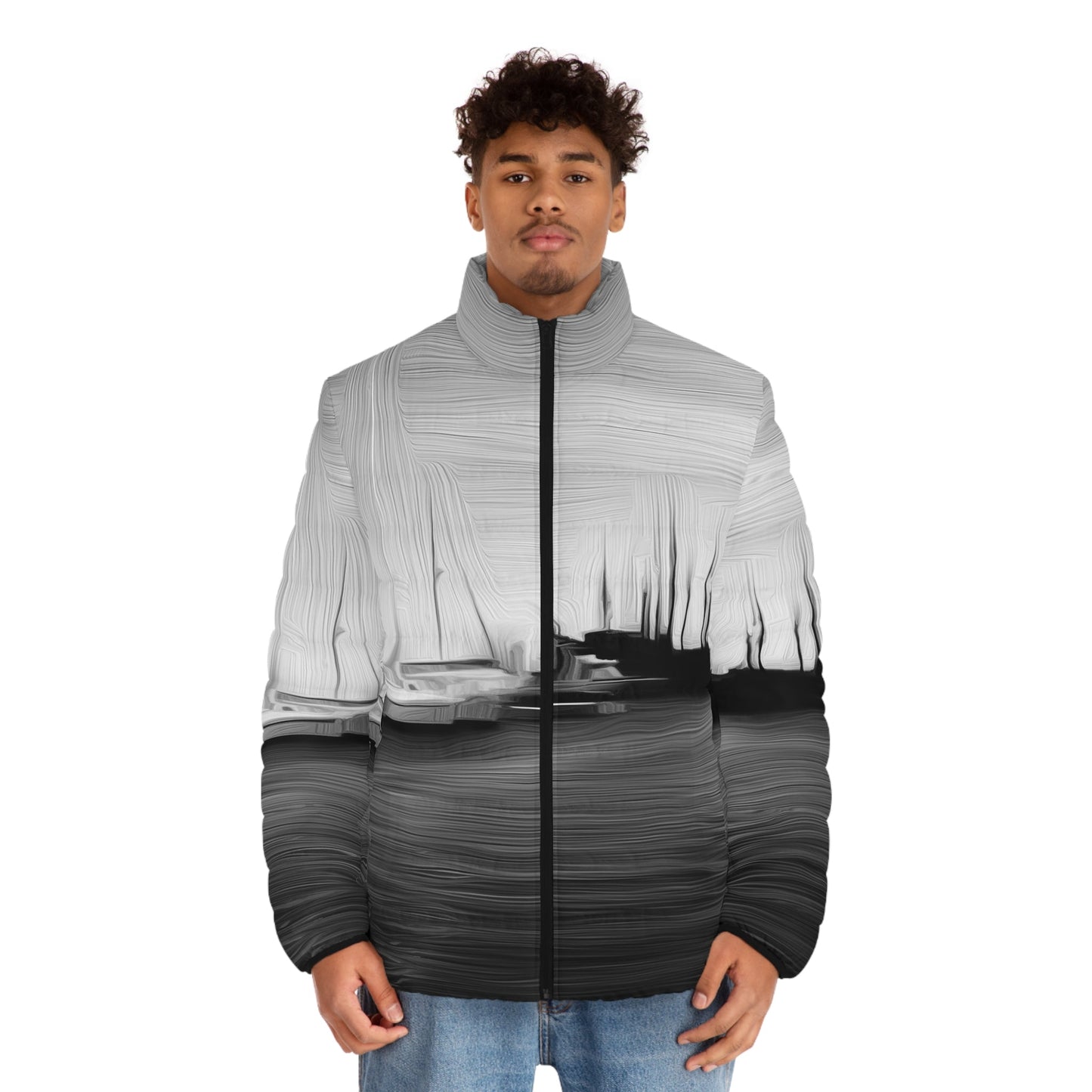 The Sleeping Yachts (at Night) - Mens Puffer Jacket