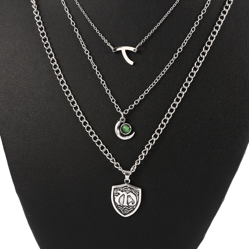Multilayer Seven Deadly Sins Pendant Necklace